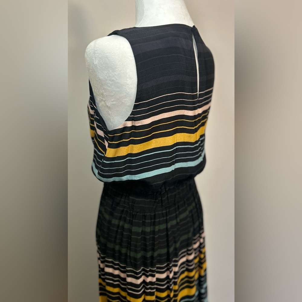 Ann Taylor Loft Sleeveless Striped Midi Dress  Size Medium NWT - Picture 6 of 13
